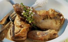 Kaninchenschenkel mit Kräutern