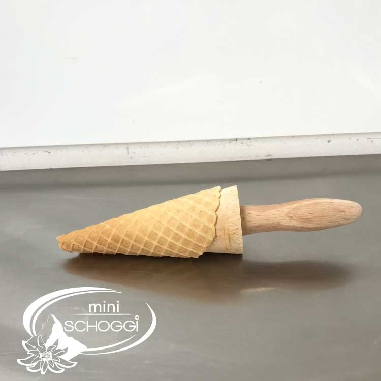 Waffeln für Glace